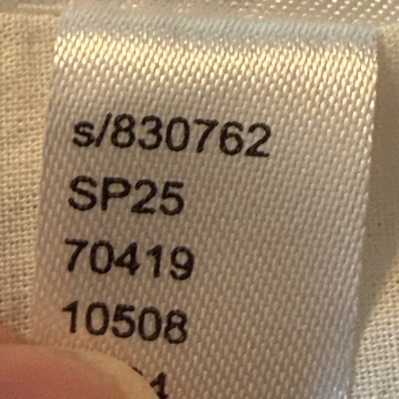 Ann Taylor Floral Linen Blend Smocked Midi Dress White Orange Pink 6 NEW $179 - Picture 15 of 16